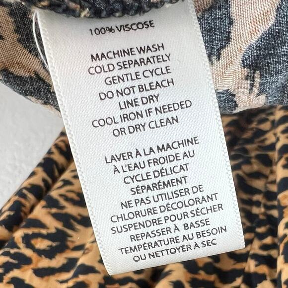 BeachLunchLounge Animal Print Cutout Midi Length Dress in Serengeti Size Medium - Picture 6 of 8